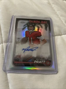 2024 Topps Chrome Michael Pratt Refractor Rookie RC Autograph Auto Tampa Bay - Bild 1 von 2