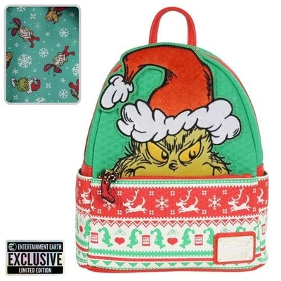 How the Grinch Stole Christmas Grinch Christmas Sweater Mini-Backpack - PREORDER - Image 1 of 4
