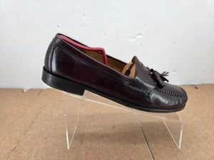 Cole Haan Men's Burgundy Leather Pinch Tassel Loafer Slip-On Shoe Size 12D 03507 - Picture 1 of 9