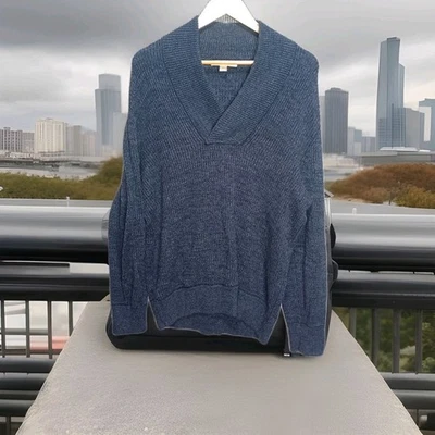 Suéter Pullover John Varvatos Star EE. UU. Cuello en V Manga Larga Talla L Mezcla de Cachemira Foto 1 de 4