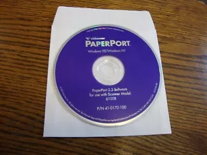Visioneer PaperPort 6100B Scanner PaperPort 5.3 Software CD Windows 95/NT - Picture 1 of 2