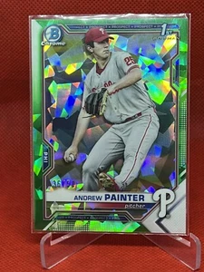 2021 Bowman Chrome Andrew Painter Sapphire Green Refractor 36/50 Phillies - Picture 1 of 3