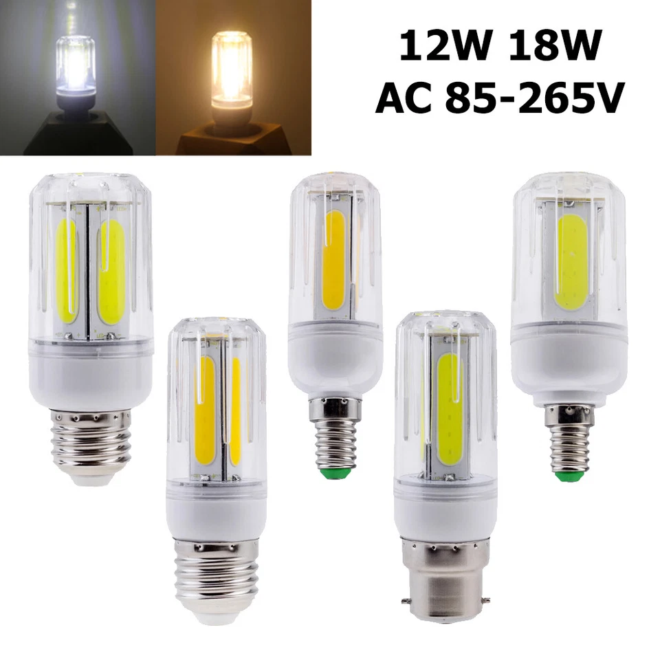 LED Corn Light Bulbs 12W 16W Ac 6000K White Housing Lampada E14 E26 B22 Lights - Image 1 of 1