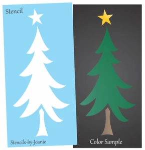 Joanie Stencil 5" Tall Rustic Winter Pine Tree Lodge Cabin Mountain DIY Art Sign - Picture 1 of 8