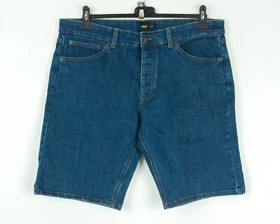 ASOS Hombre Azul Vaqueros Cortos W36 Informal Indigo Wip Bermudas Trabajo 91CM - Imagen 1 de 4