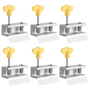 6 Pcs Security Window Lock Child Travel Safety Locks Sliding Glass Door - Picture 1 of 12