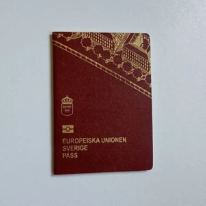 Schwedischer Passimitat. Clear Pass Simulation. Blanko Reisepass Requisiten. - Bild 1 von 4
