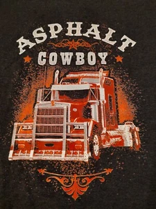 Kenworth T-Shirt Asphalt Cowboy Semi Truck Size Small. - Picture 1 of 5