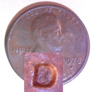 1978 Riempito In D -Raro- Errore Lincoln Penny -P-06- - Aliz - Foto 1 di 5