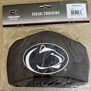 Maschera PENN STATE copertura viso confezione da 2 NCAA Colosseo blu e grigio cotone nuovo con scatola - Foto 1 di 2
