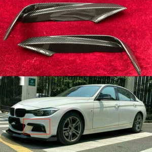 Carbon Fiber Front Bumper Spoiler Lip For 2012~2018 BMW 3 Series F30 M Sport - Picture 1 of 11