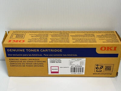 Okidata High Yield C5500 C5650 C5800 Series Toner Cartridge Magenta 43324402 - Image 1 of 2