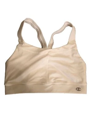 Champion Power Train Womens Medium Sports Bra White No Pads Racerback Pullover - Image 1 of 4