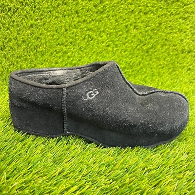 UGG Cottage Clog Womens Size 7 Black Casual Comfort Platform Slippers Shoes - Image 1 of 4