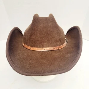 Cappello western Scala by Dorfman Pacific Co 100% lana marrone Outback uomo medio - Foto 1 di 7