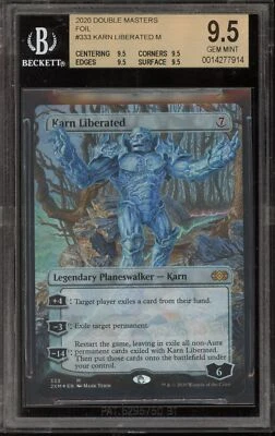 Magic the Gathering MTG Karn Liberated Double Masters Showcase Foil #333 BGS 9.5 - Image 1 of 2