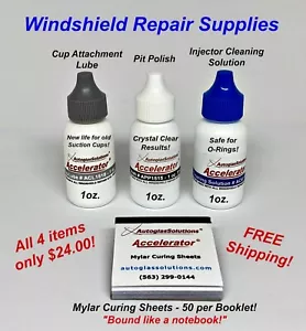 Windshield Repair Kit Supplies Mylar Curing Film Sheets - Bild 1 von 1