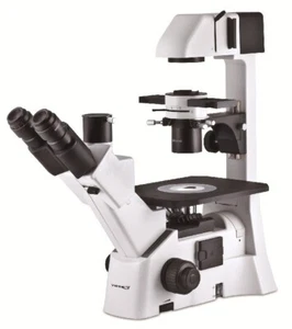 Microscopio invertido trinocular VWR con escenario ajustable - Imagen 1 de 4