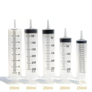 Plastic Injection Syringe 60/100/200/300/500ML Syringe Tubing for Liquid Using - Picture 1 of 7