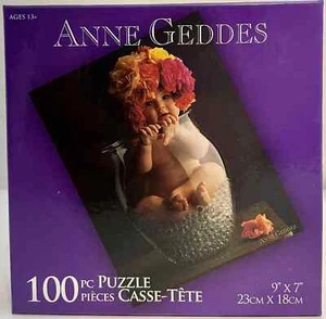 Mini rompecabezas Anne Geddes 100 piezas "Jarrón flor" 9” X 7” - Imagen 1 de 2