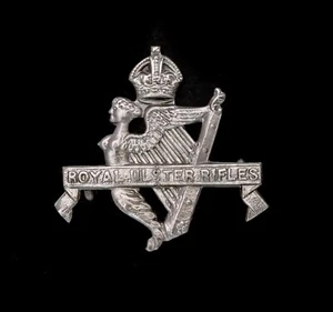 Insignia de tapa de rifles Royal Ulster plateada con sello - Imagen 1 de 1