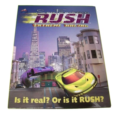 San Francisco Rush Arcade Game Flyer Original Foldout Brochure Artwork 1996 - Image 1 of 3