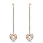 Swarovski Crystal Rl Generation Pierced Earrings Long Rose Gold 5636516.new 