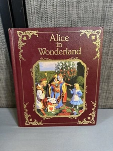 VG 1990 HC First Edition Alice in Wonderland Greg Hildebrandt Lewis Carroll - Picture 1 of 12