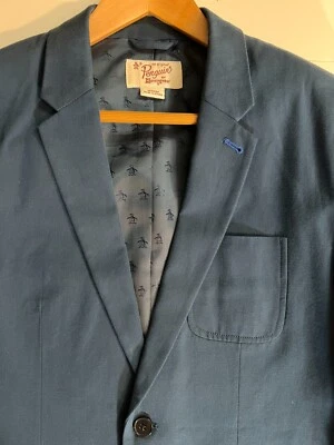 Penguin Munsingwear Mens Medium 2 Button Suit Jacket Blue Blazer 39R - Image 1 of 4