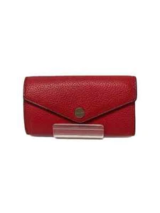 MICHAEL KORS Key Case Leather Red Men's Slightly Scratched LI-1707 - Picture 1 of 6