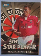 MARK KINSELLA of CHARLTON Merlin Premier Gold 2001 Star Player Silver Foil card