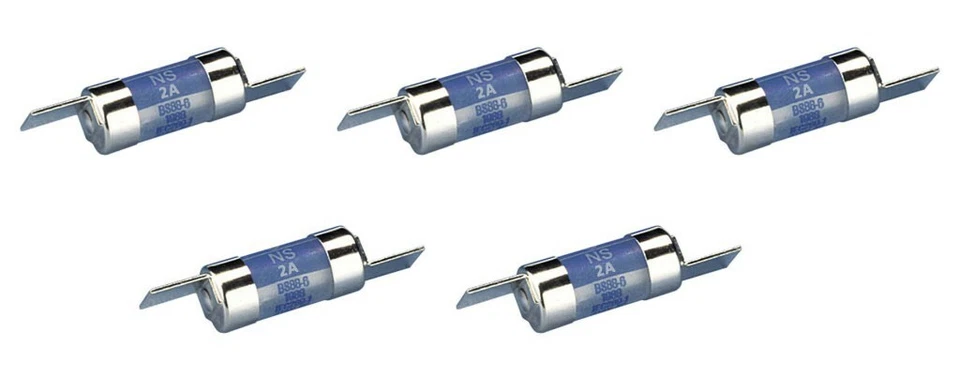 5 x Lawson NS2A Blade OST Fuses - 2 Amp