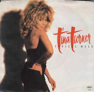 TINA TURNER  Typical Male PICTURE SLEEVE 7" 45 rpm record + juke box title strip