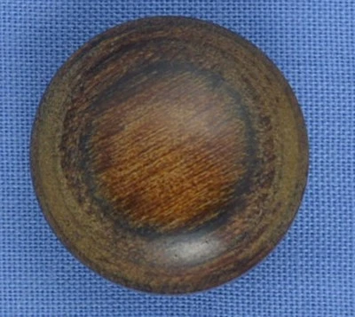 17mm Varnished Wooden Shank Button - Image 1 of 2
