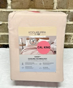 KOOLABURRA by UGG Oasis Cooling CALIFORNIA KING Bettwäsche Set Rose Smoke Pink NEU - Bild 1 von 5