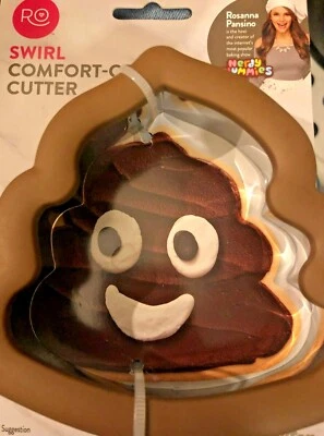 Wilton Swirl Poop Emoji Metal Cookie Cutter Comfort Grip Nerdy Nummies - Image 1 of 2