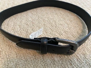 Janie and Jack Black Leather Belt - Size 2-3 - Black - Picture 1 of 3