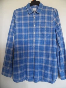 J. Camisa a Cuadros Azul para Mujer CREW Algodón Camisa Calce para Niño Talla SX - Imagen 1 de 3