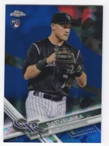2017 Topps Chrom Saphir Edition Druckauflage 250 Pat Valaika #415 RC Colorado - Bild 1 von 2