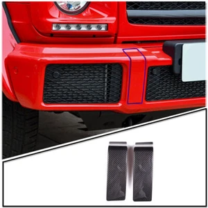 Real Carbon Fiber Front Bumper Corner Cover Trim Decor For Benz G Class 04-18 - Picture 1 of 7