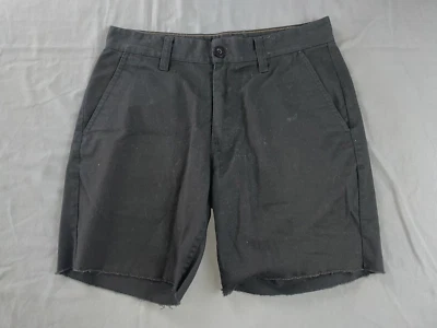 Pantalones Cortos Chinos Brixton Toil II Puño Crudo Frente Plano. Negro, para hombre talla 30. ¡EXCELENTE ESTADO!! Foto 1 de 4