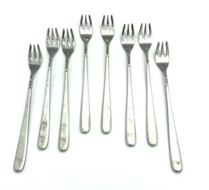 Vtg Northland Stainless Japan Cocktail Forks Seafood Appetizers 6” Set of 8 - Picture 1 of 4