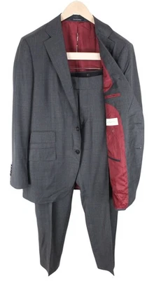 Suitsupply La Spalla Uomo UK44L Grigio Lana Foderata Abito Ing Loro Pianoforte - Image 1 of 4