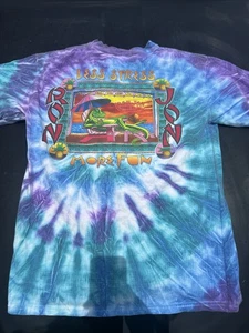 00s Vintage Ron Jon Surf Shop Iguana Tie Dye Tee Size L - Bild 1 von 3