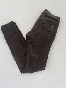 Rag & Bone Größe 26 Damen braun taupe hoher Bund Samt Skinny Hose gebraucht, in einwandfreiem Zustand - Bild 1 von 9