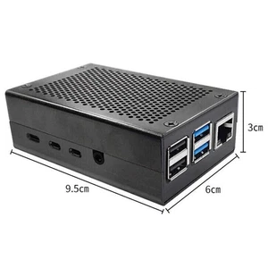 Fit For Raspberry Pi 4 Metal Aluminum Alloy Shell Case Enclosure Protective Box - Photo 1/8