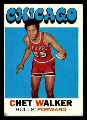 1971-72 Topps Chet Walker (HOF) #66 - Chicago Bulls - Image 1 of 2