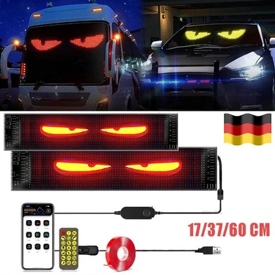 17-60CM Auto LED-Bildschirm Lkw Devil's Eye Lampe Augenlicht dynamisches Licht， - Bild 1 von 4
