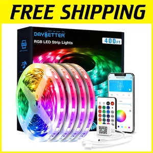400ft LED Strip Lights - Bedroom Decor with Remote Control - Picture 1 of 8