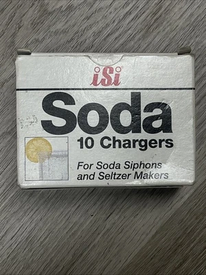 1 CAJA (10 cargadores) ISI Co2 cargadores de sifón de soda fabricantes Seltzer nuevos Foto 1 de 4
